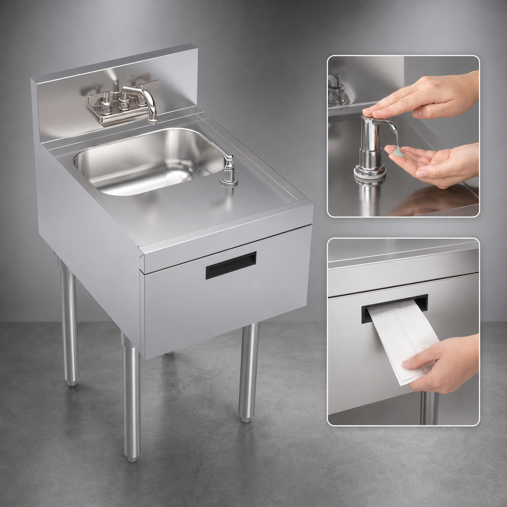 Integrated Soap & Towel Dispensers