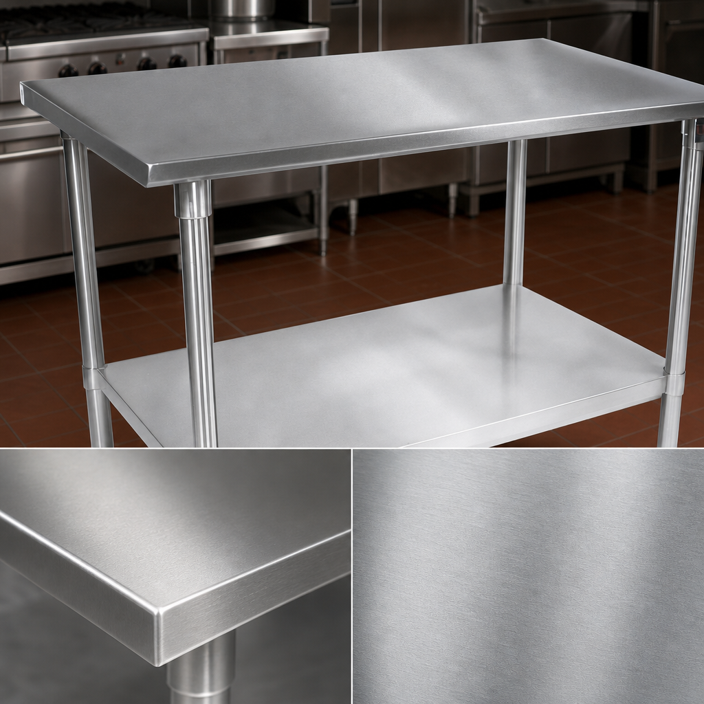 14-Gauge Type 300 Stainless Steel Top