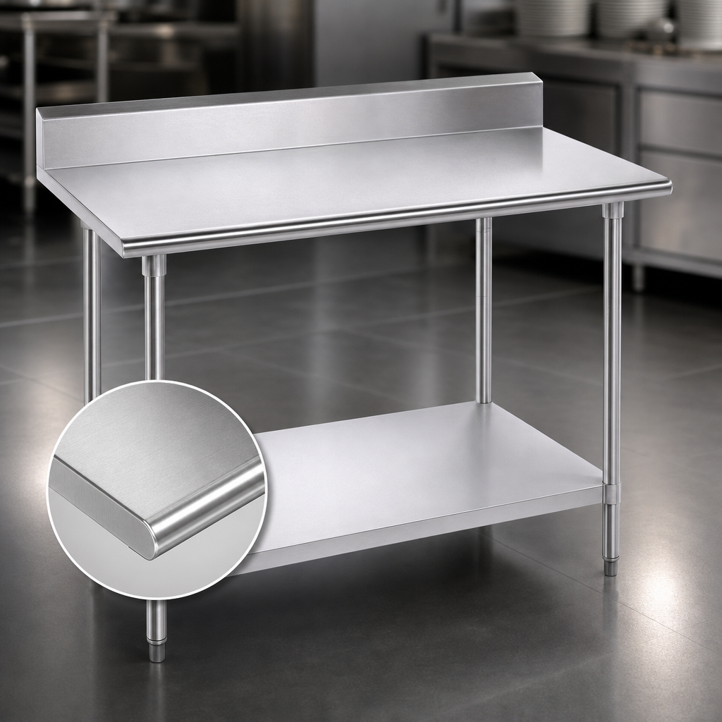 14-Gauge 304 Stainless Steel Top