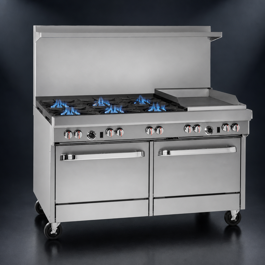 Six Open Burners
