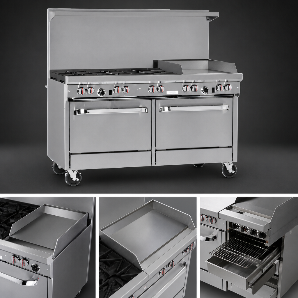 Right-Side Raised Griddle/Broiler