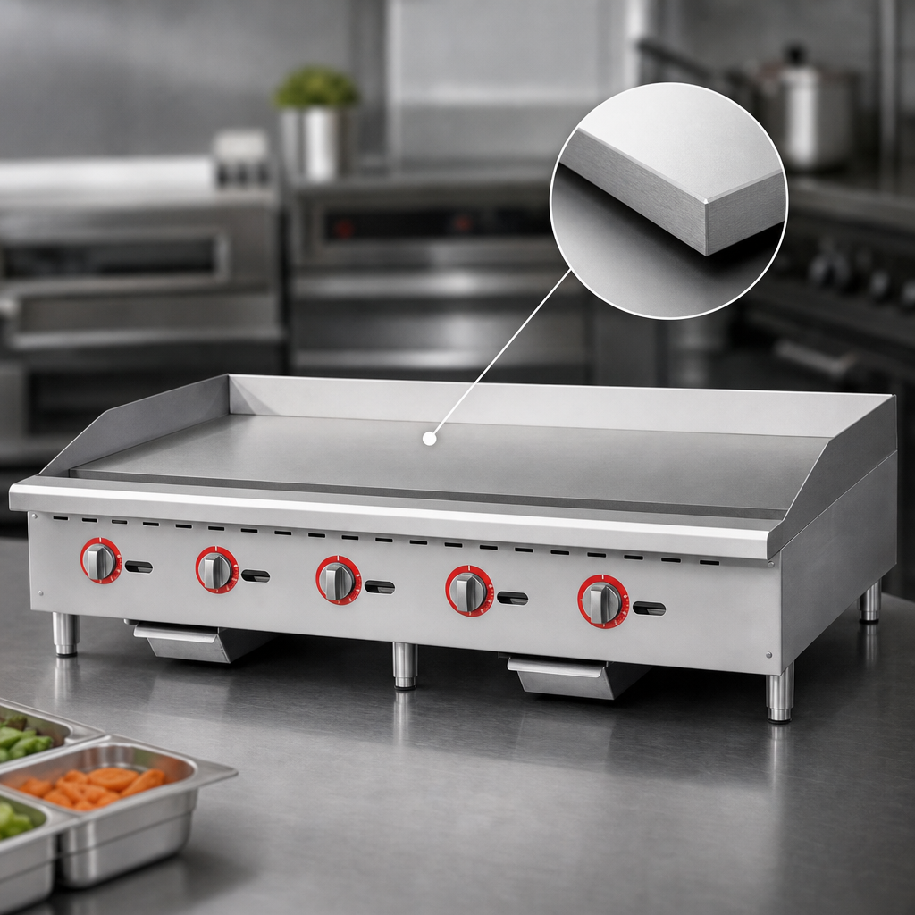 3/4-Inch Smooth Steel Griddle Plate
