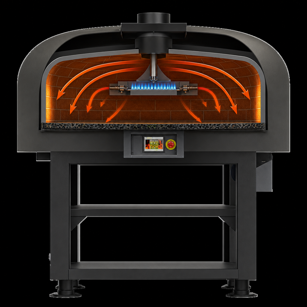 Single Forced-Air Gas Burner