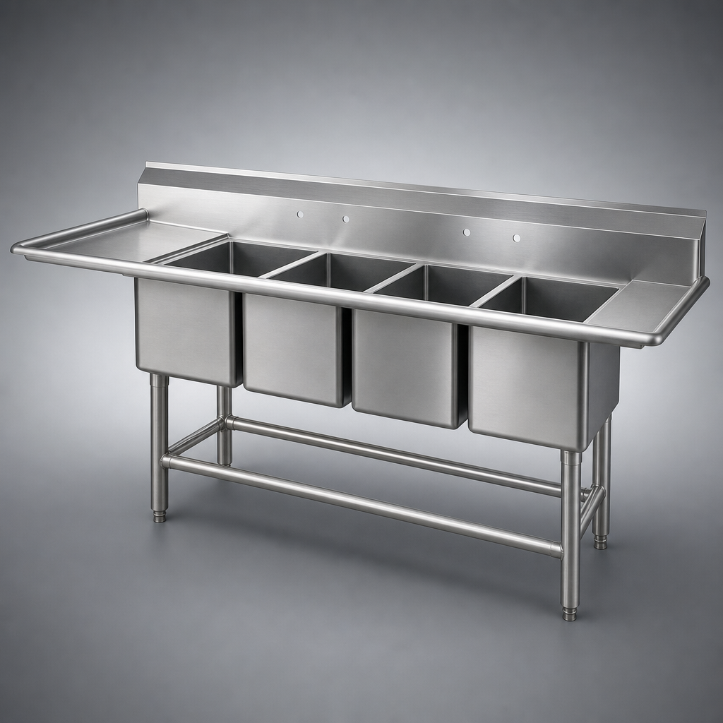 14 Gauge 300 Series Stainless Steel Construction