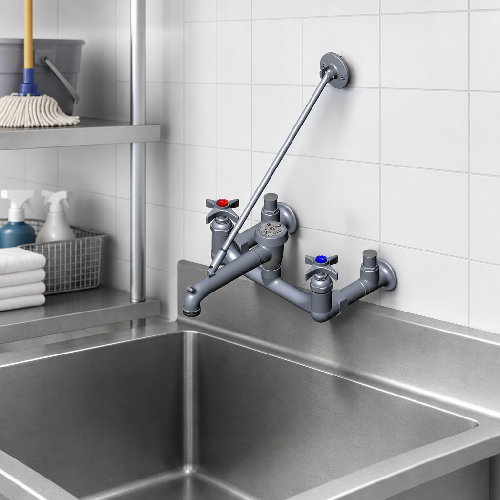 Wall-Mounted Service Sink Design