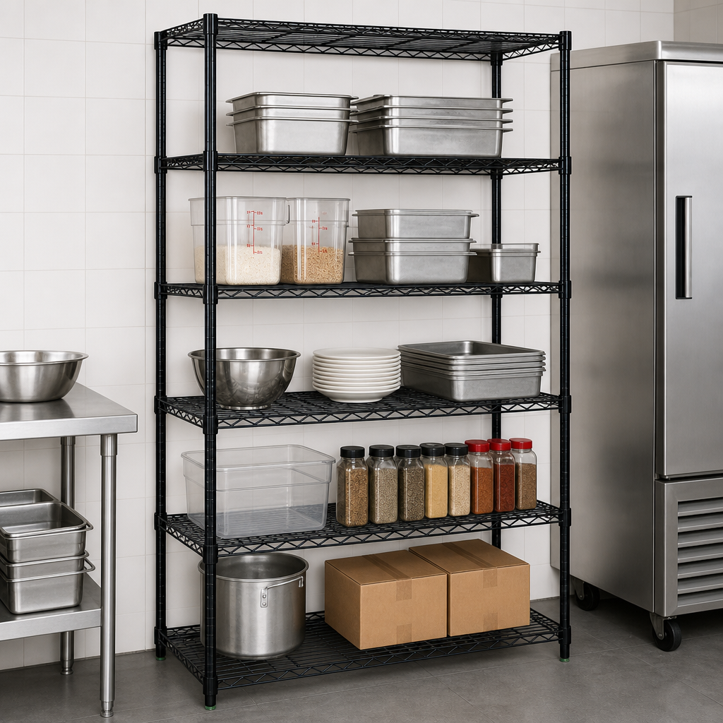 Five Wire Shelves