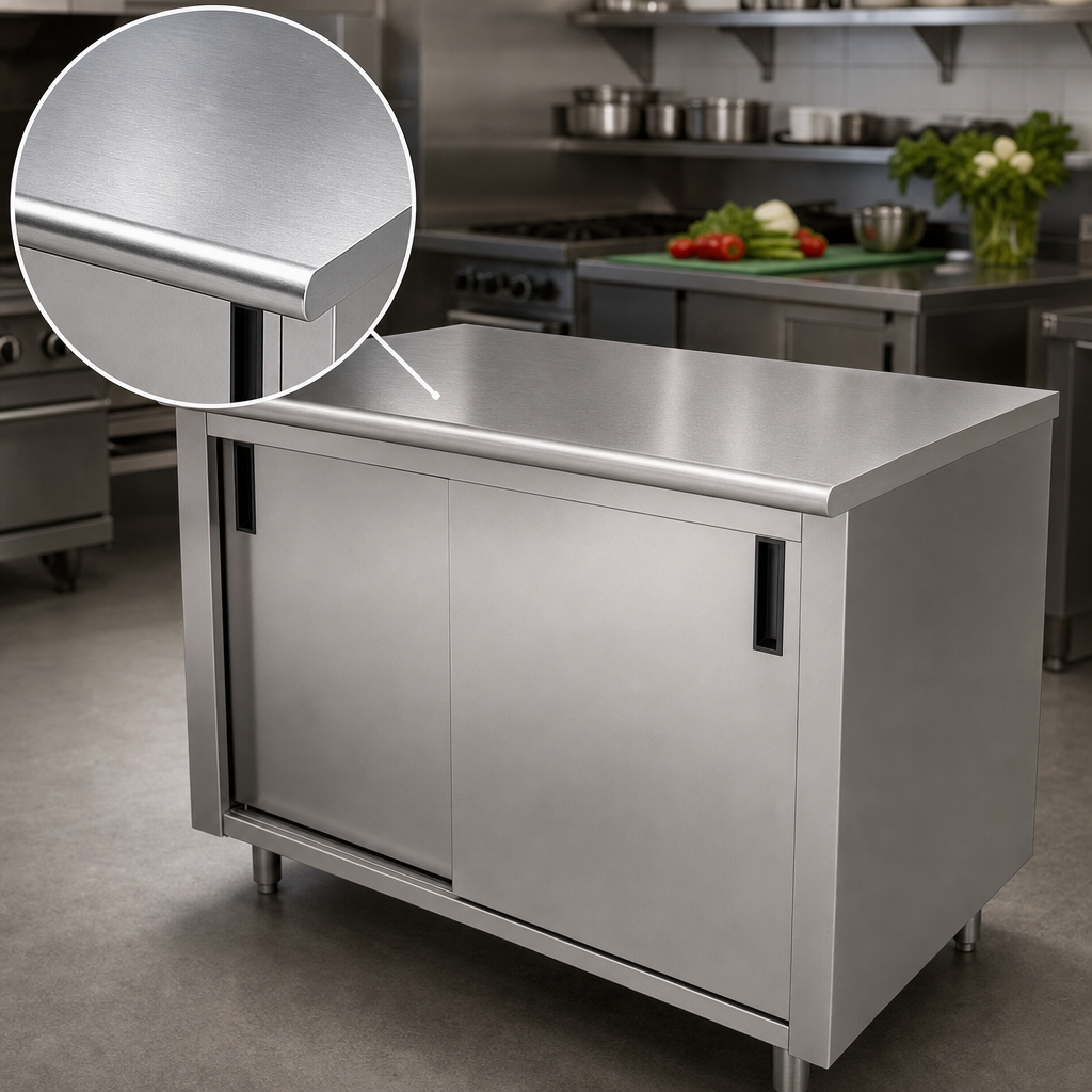 16-Gauge 304 Stainless Steel Top
