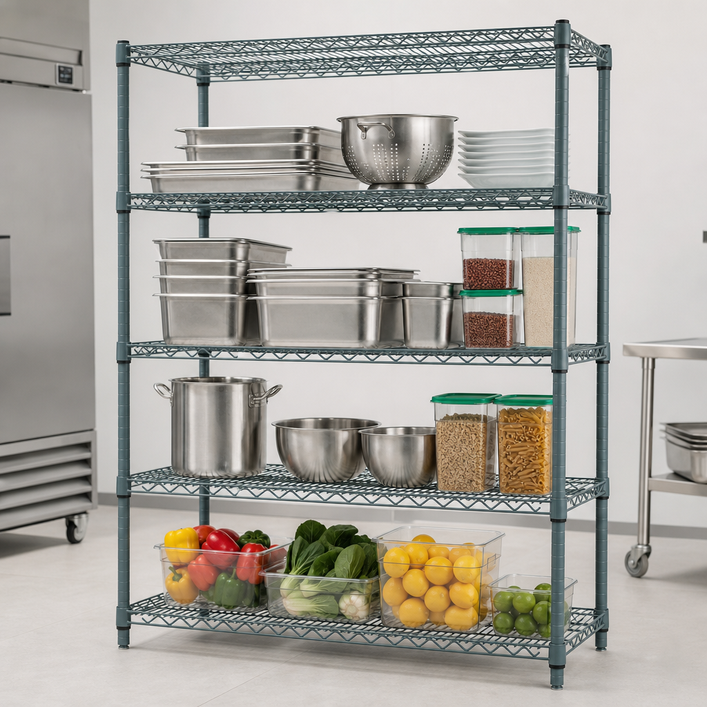 Double-Mat Wire Shelves