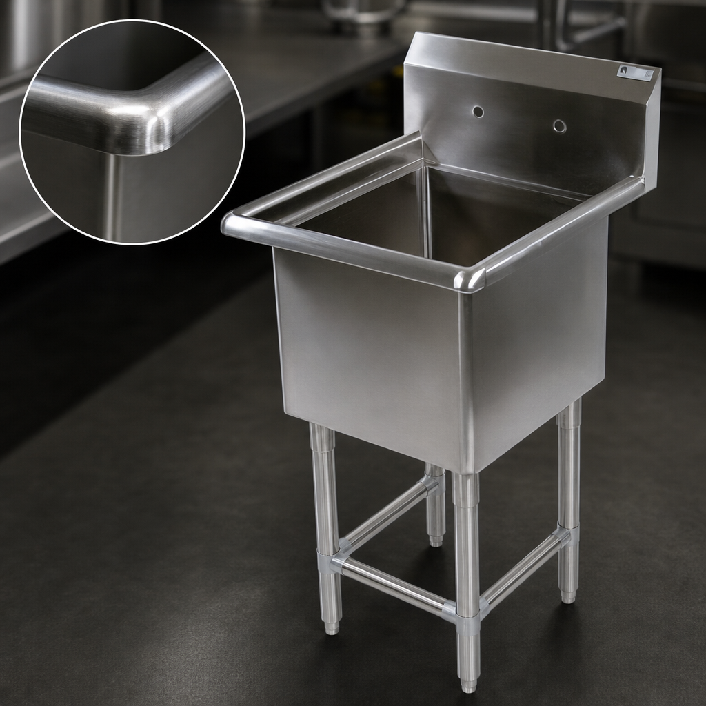 16-Gauge Stainless Steel Construction