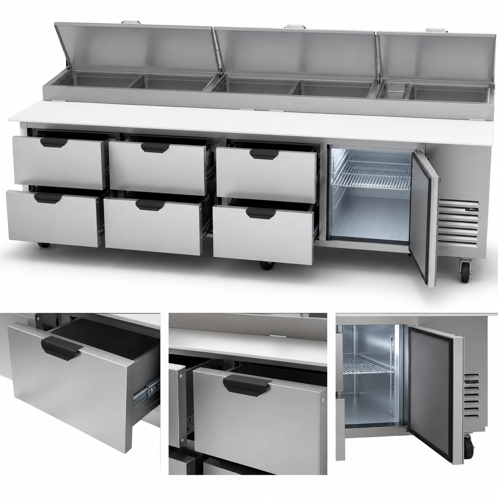 Combination Drawer and Door Access