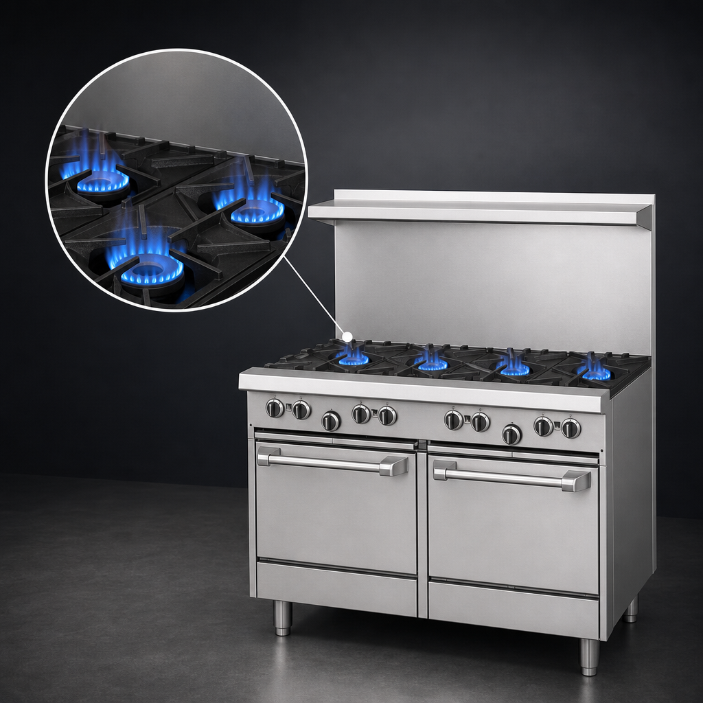 Four Open Burners