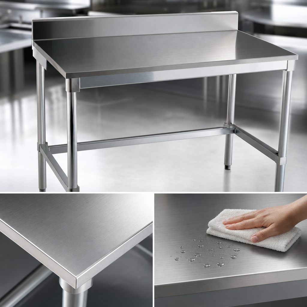 16-Gauge Type 304 Stainless Steel Top