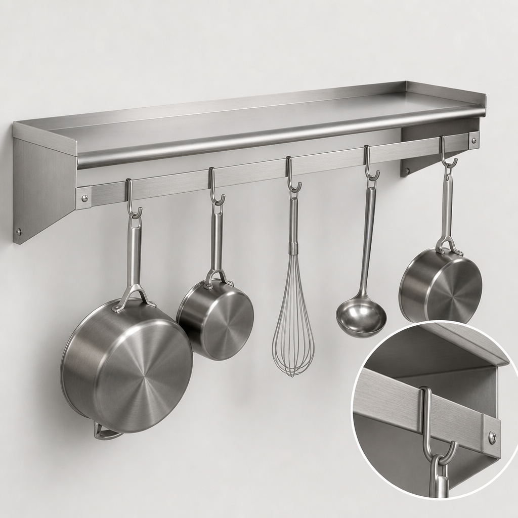 Integrated Pot Rack Bar