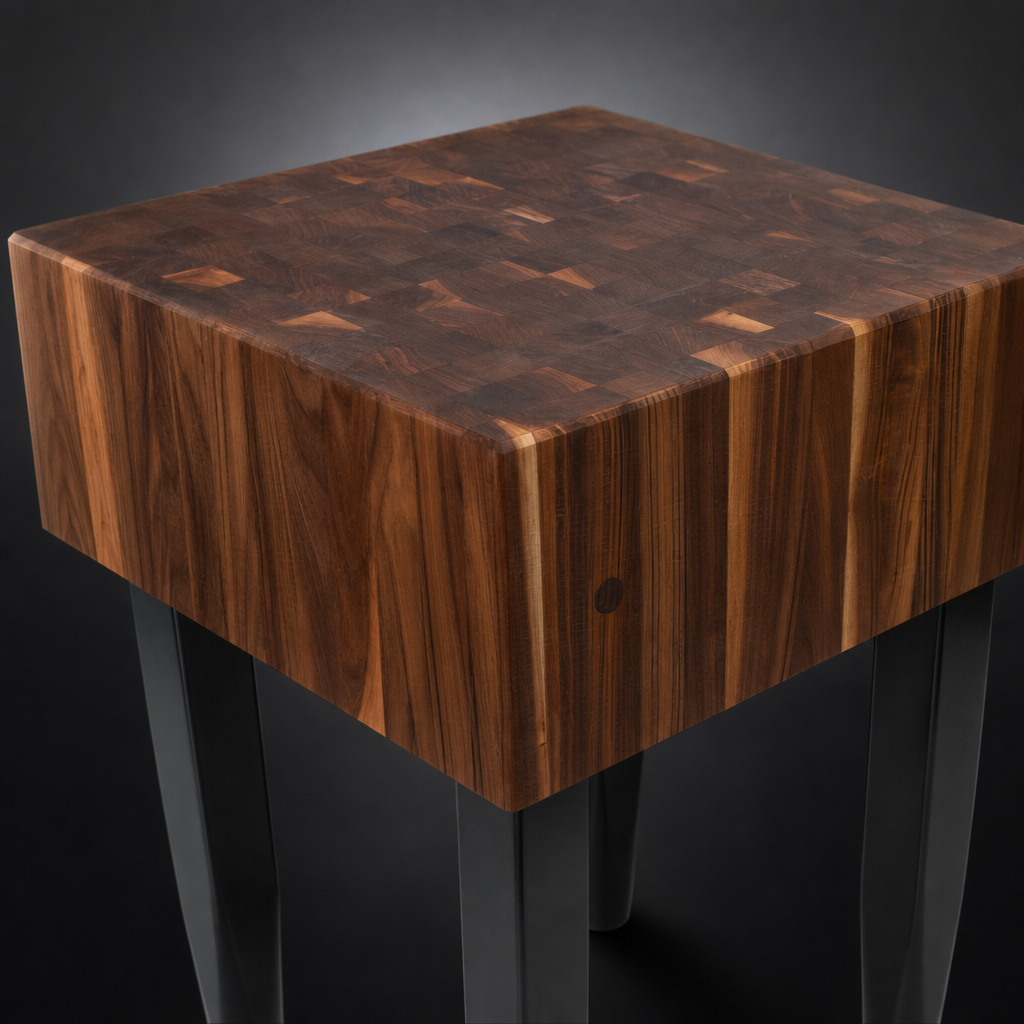 End-Grain Walnut Top