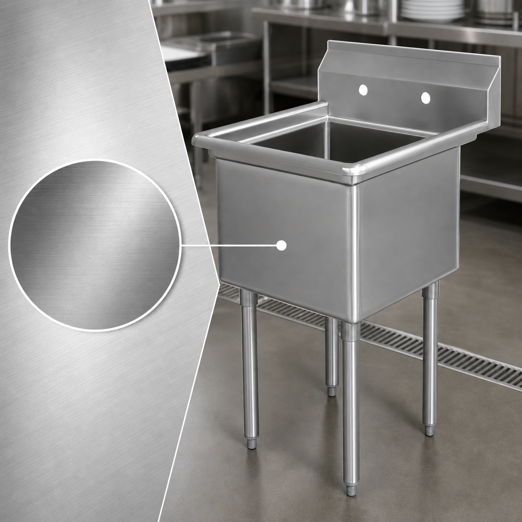 18-Gauge 304 Stainless Steel Construction