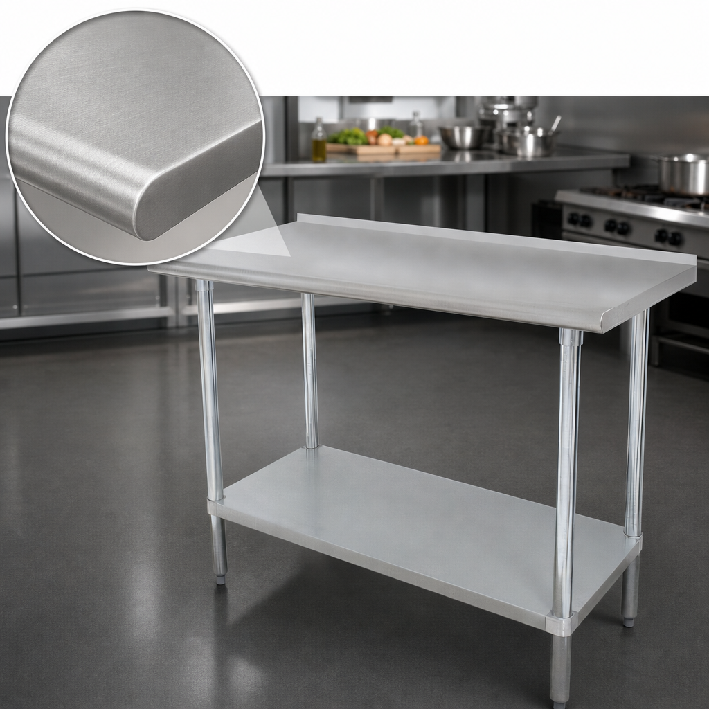 16-Gauge 304 Stainless Steel Top
