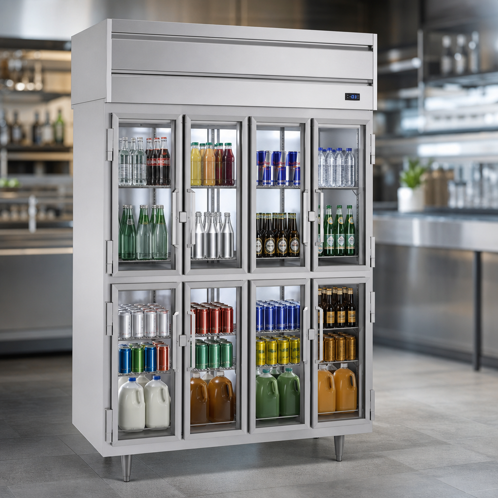 Eight Half-Glass Doors