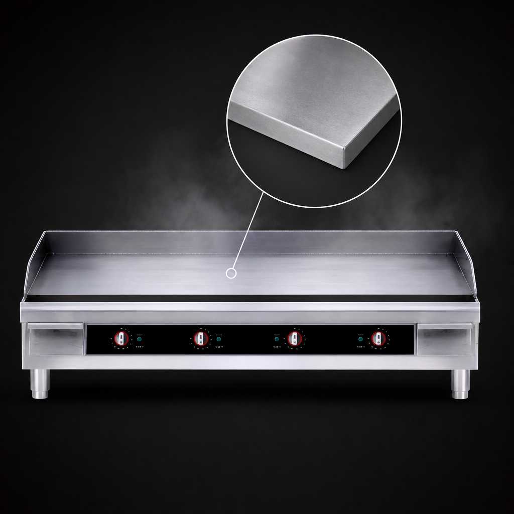 1-Inch Smooth Steel Griddle Plate