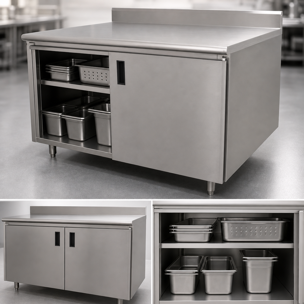 Cabinet Base with Sliding Doors