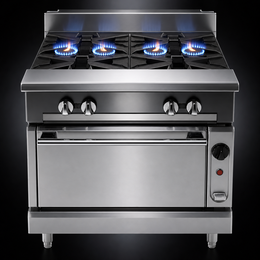 Four Open Burners