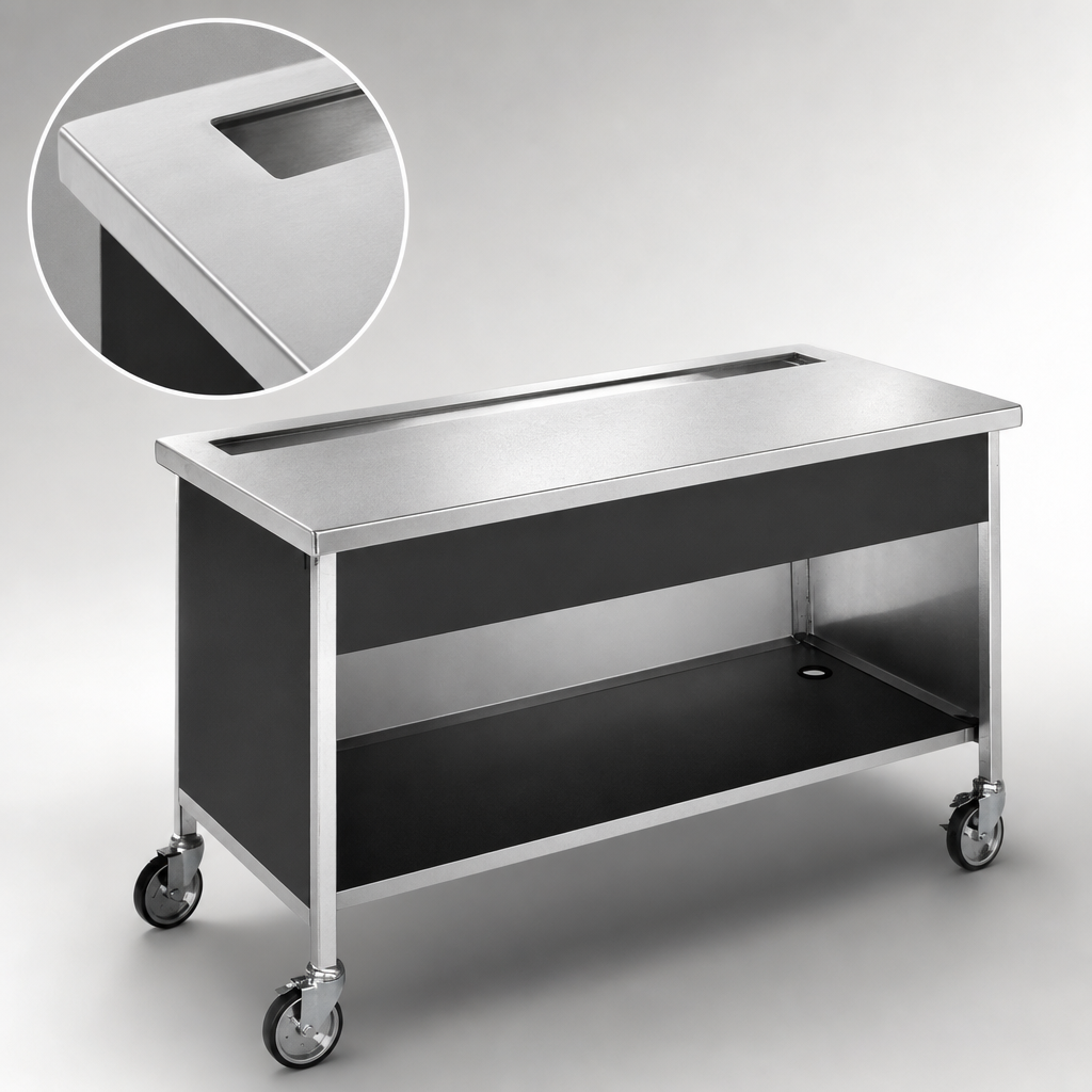 16-Gauge 304 Stainless Steel Top