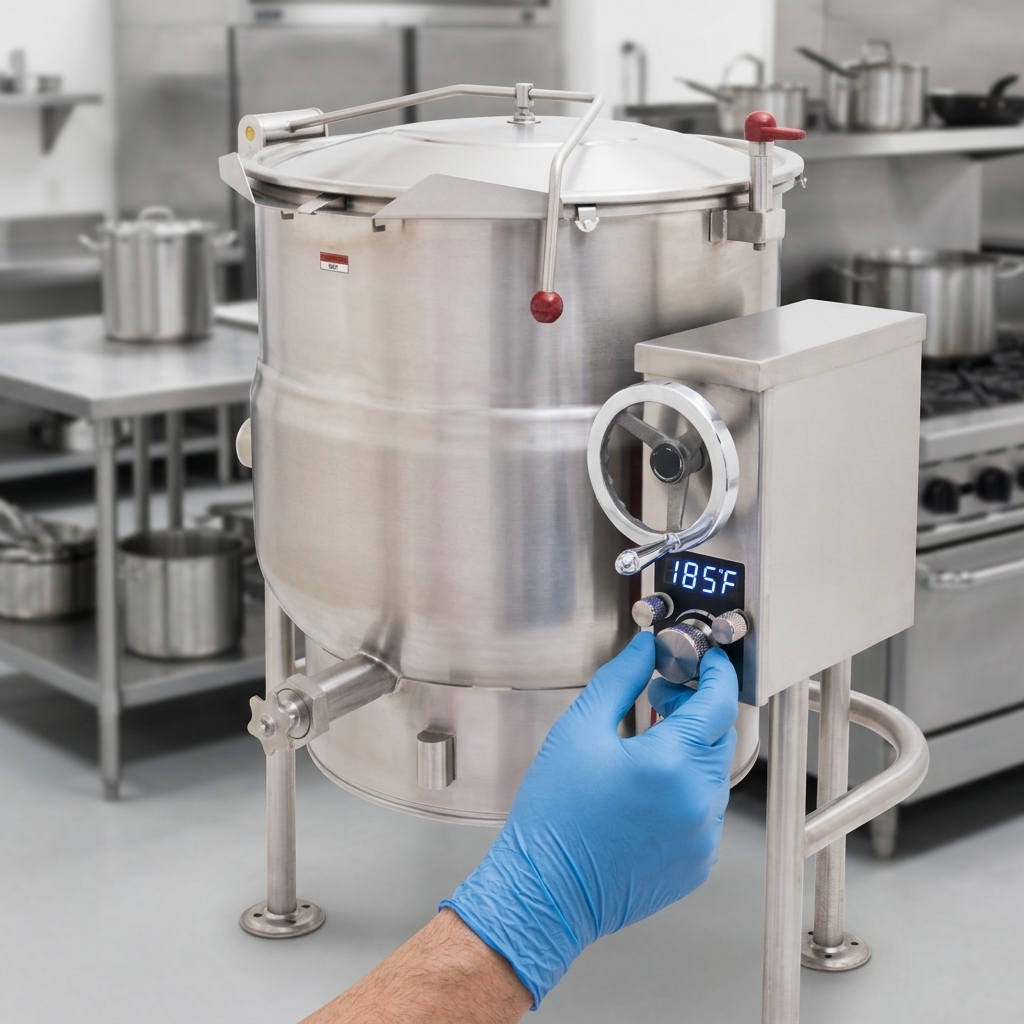 Precisely manage your cooking temperatures with the kettle's intuitive thermostatic control for consistent results every time.
