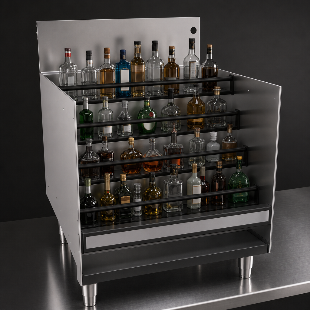 Four Bottle Storage Levels