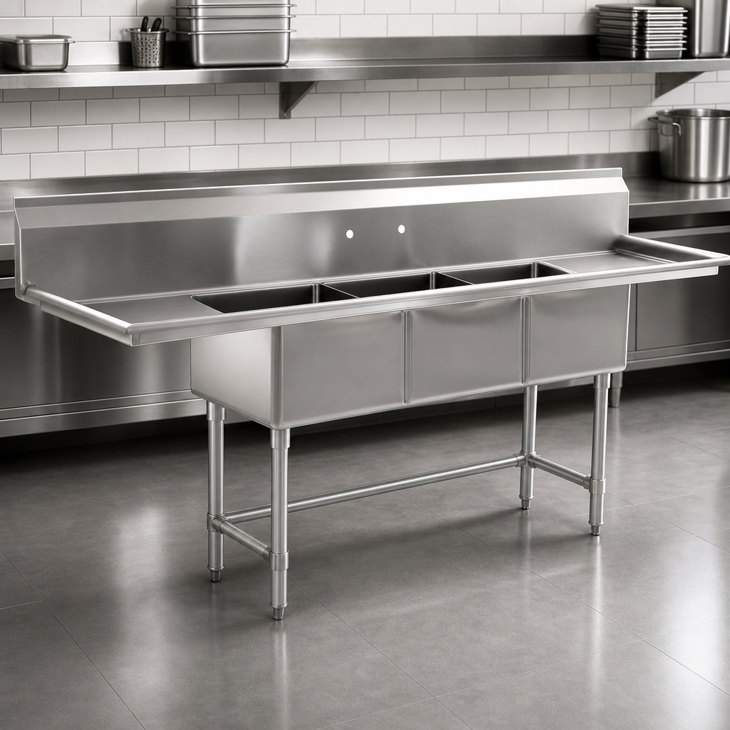 16-Gauge 304 Stainless Steel Construction