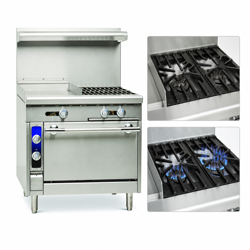 Open Burner Cooktop