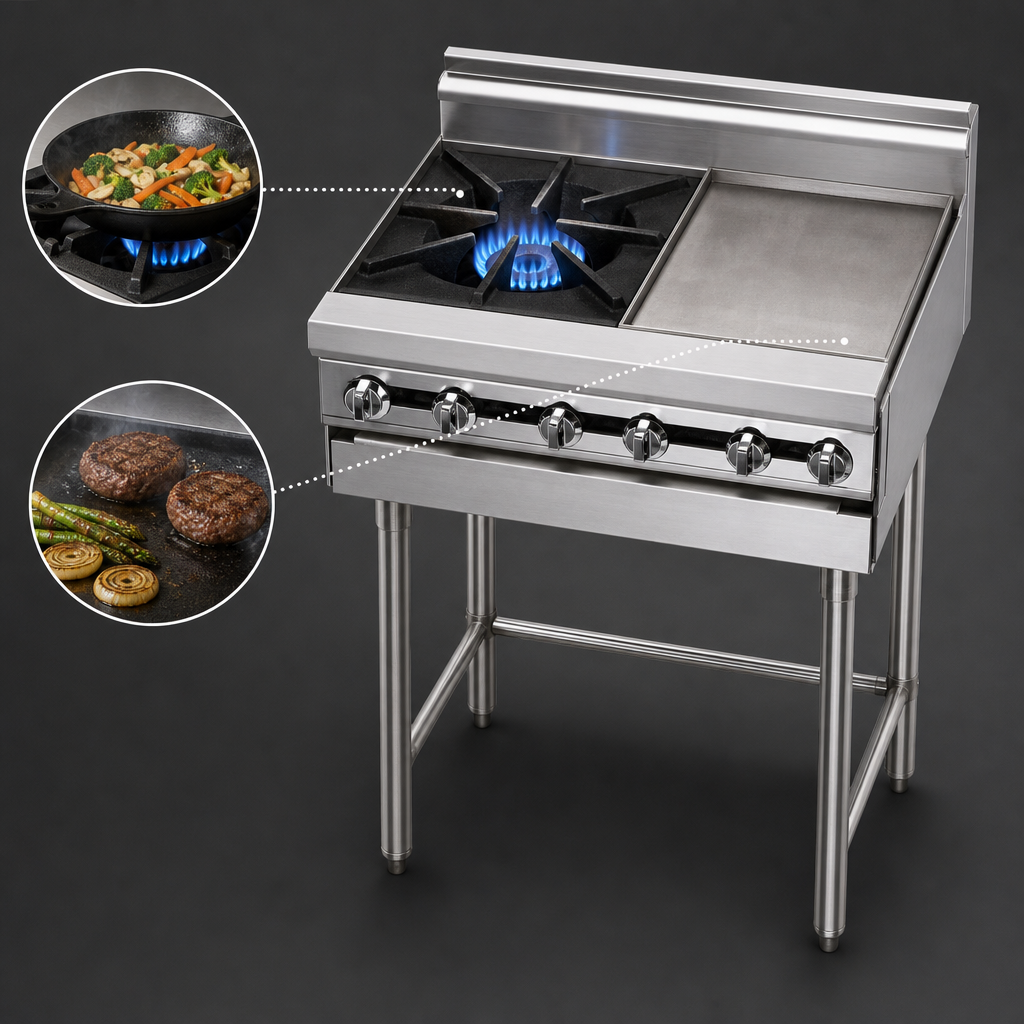 Split Top Cooking Surface