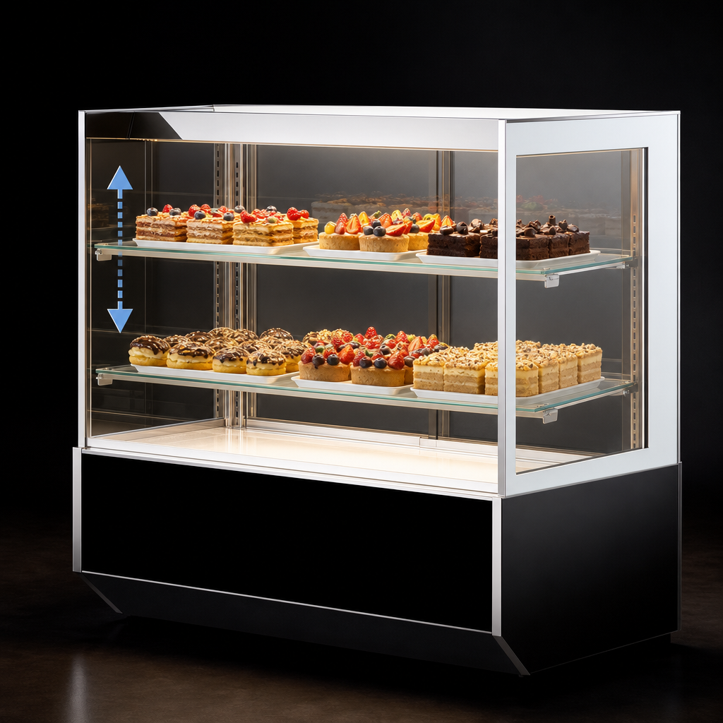 Two Adjustable Tempered Glass Shelves