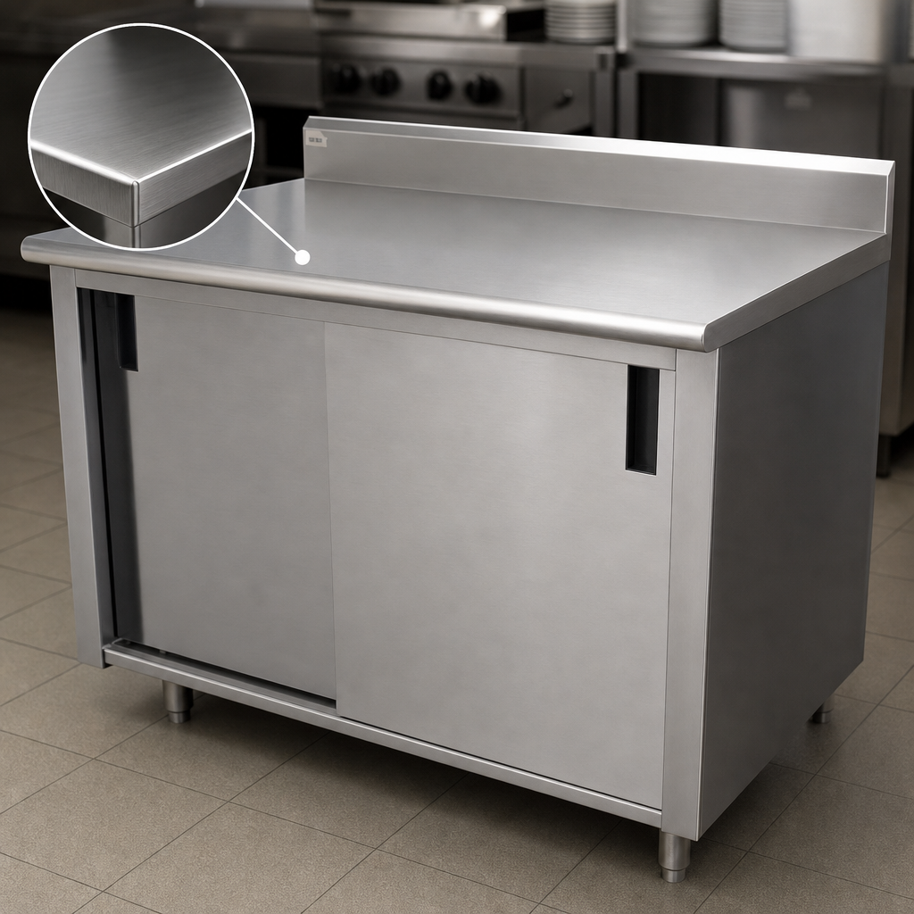 16-Gauge 304 Stainless Steel Top