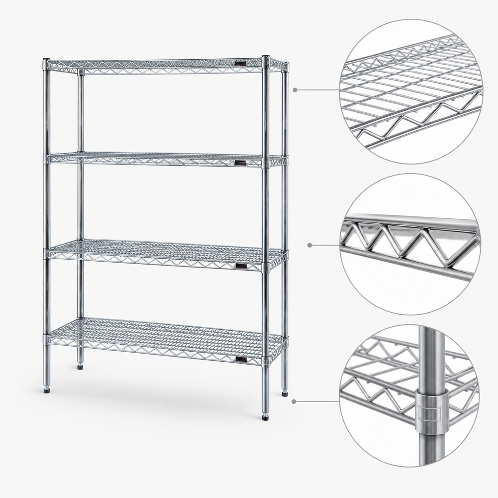 Patented QuadTruss Shelves