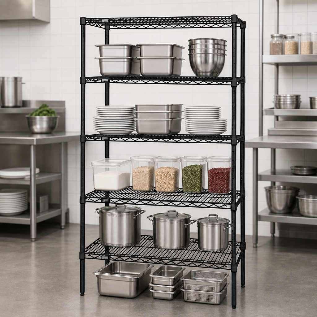 Five Wire Shelves
