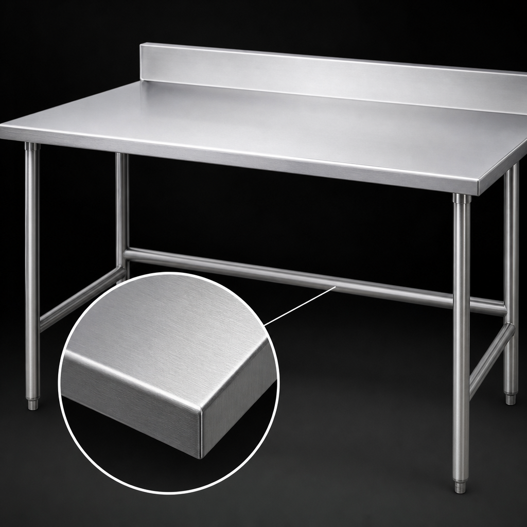 14-Gauge 304 Stainless Steel Top