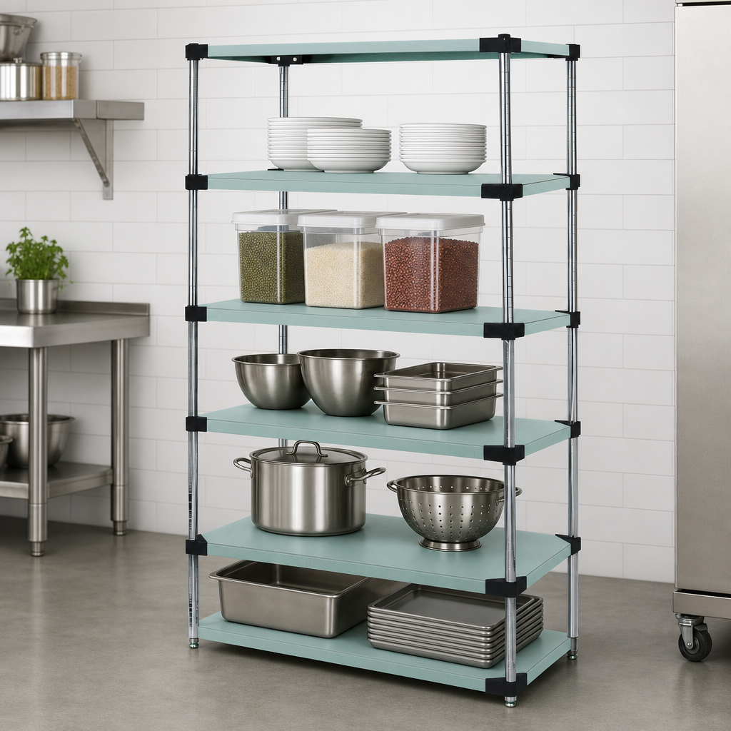 Five Solid Shelves