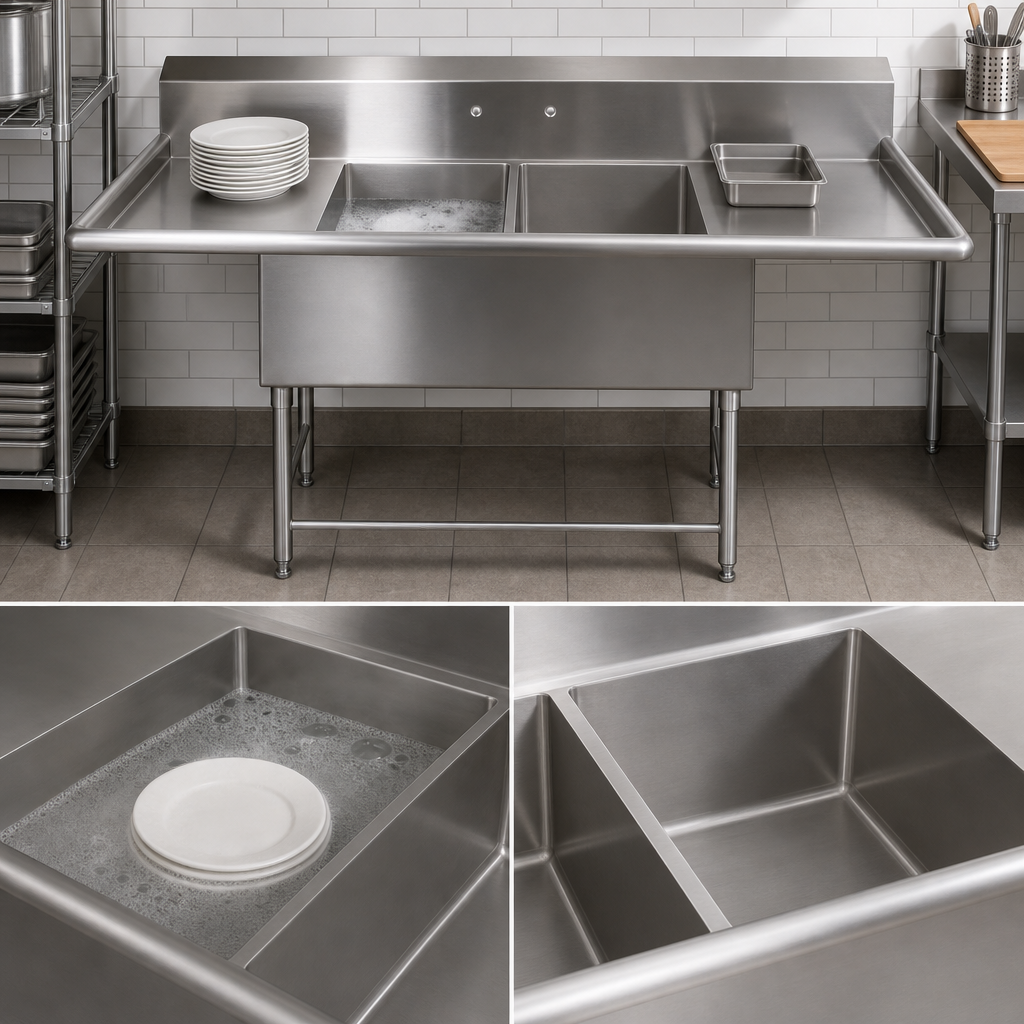 Dual-Compartment Sink Layout