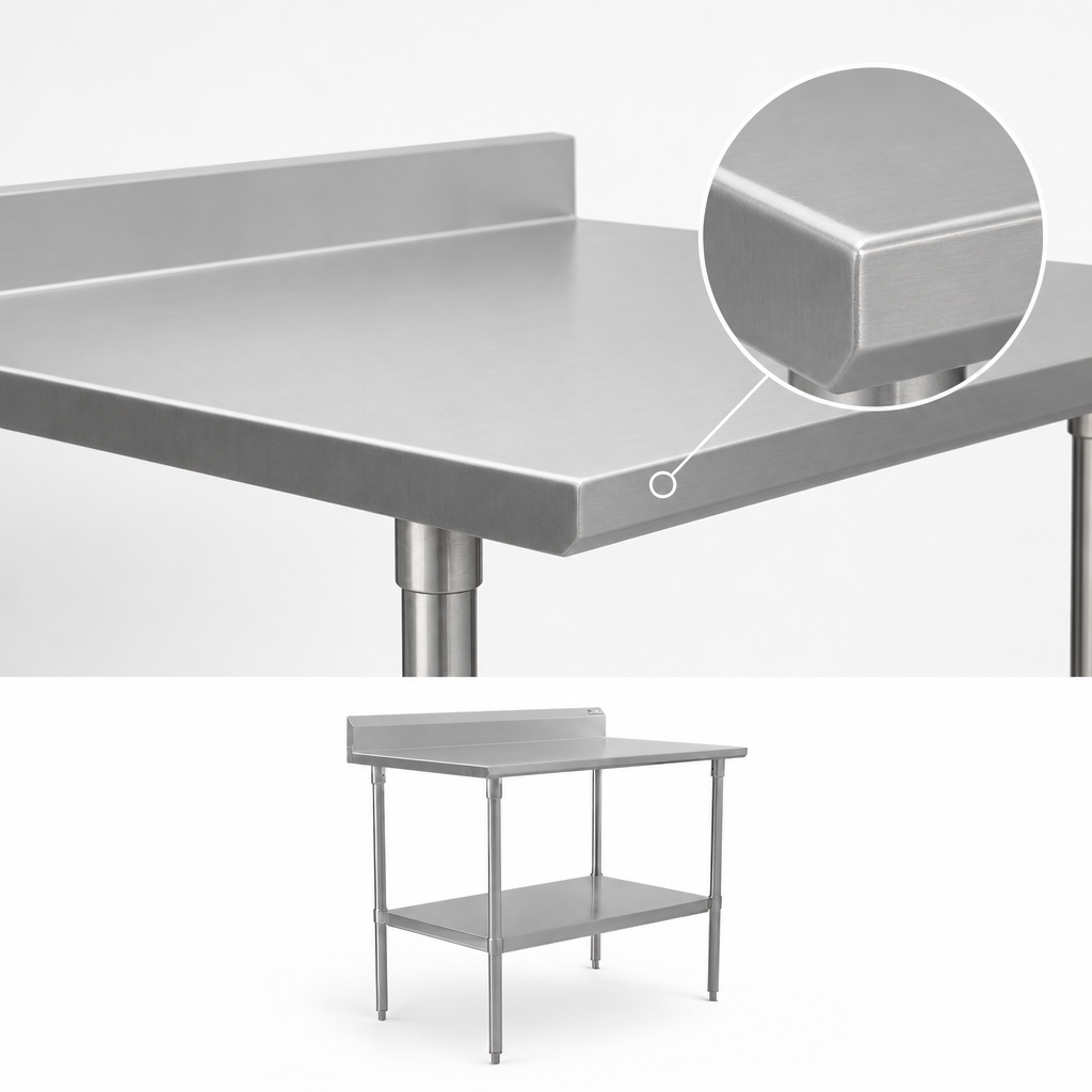 16-Gauge Stainless Steel Top