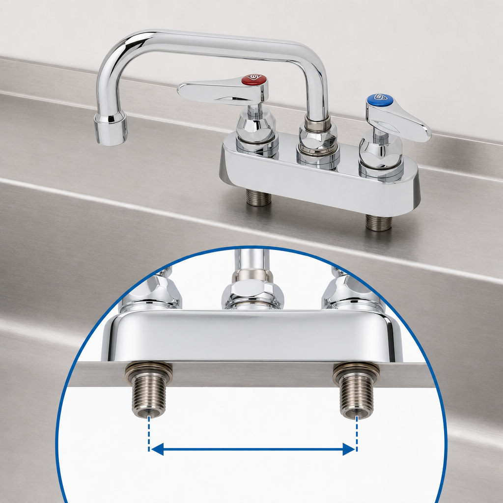 Deck-Mount, 4-Inch Centers