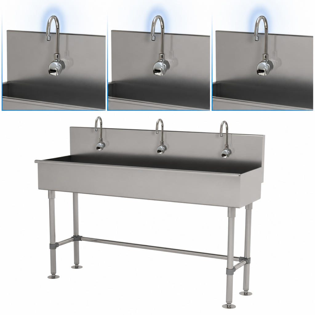 Three Electronic Faucets