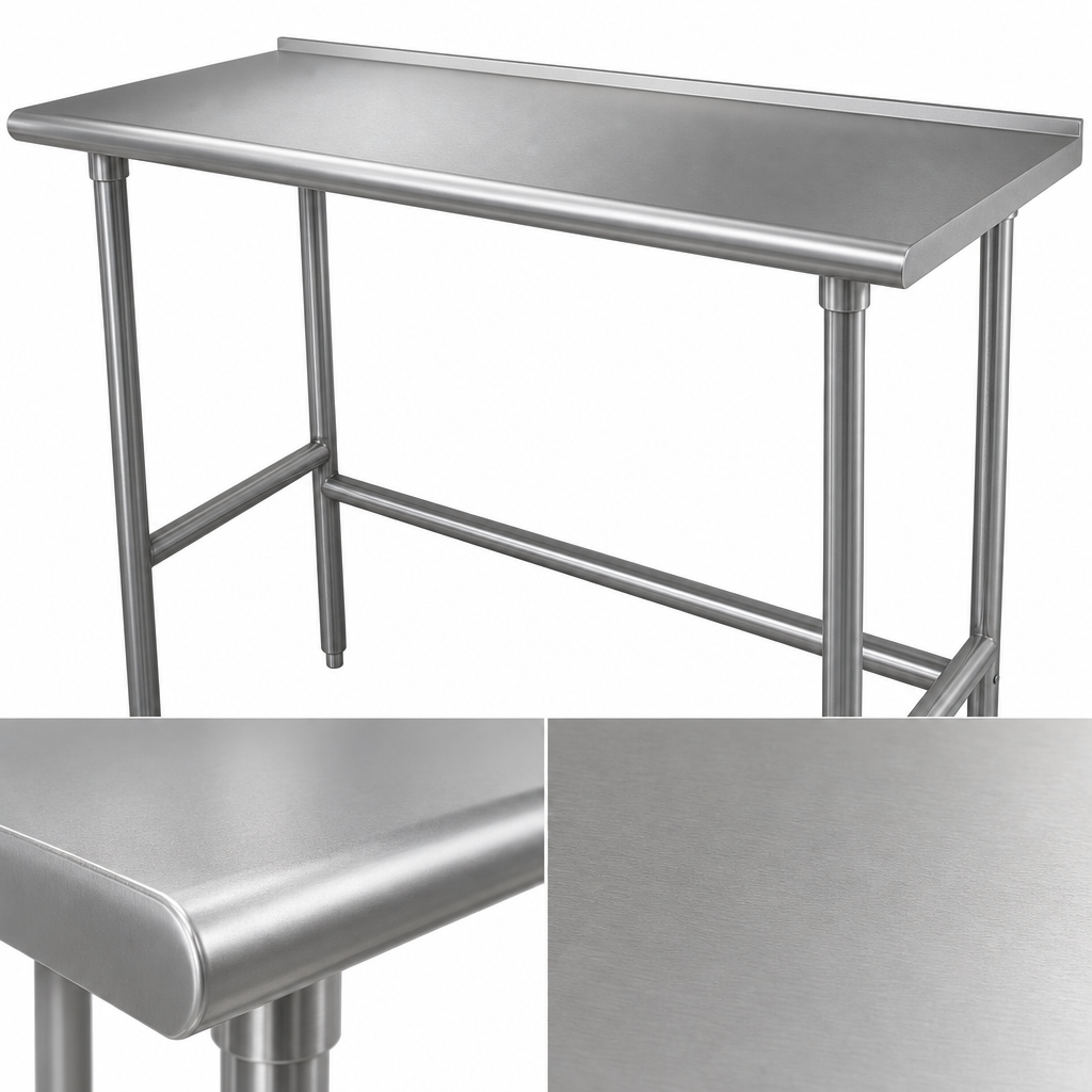 16-Gauge 304 Stainless Steel Top