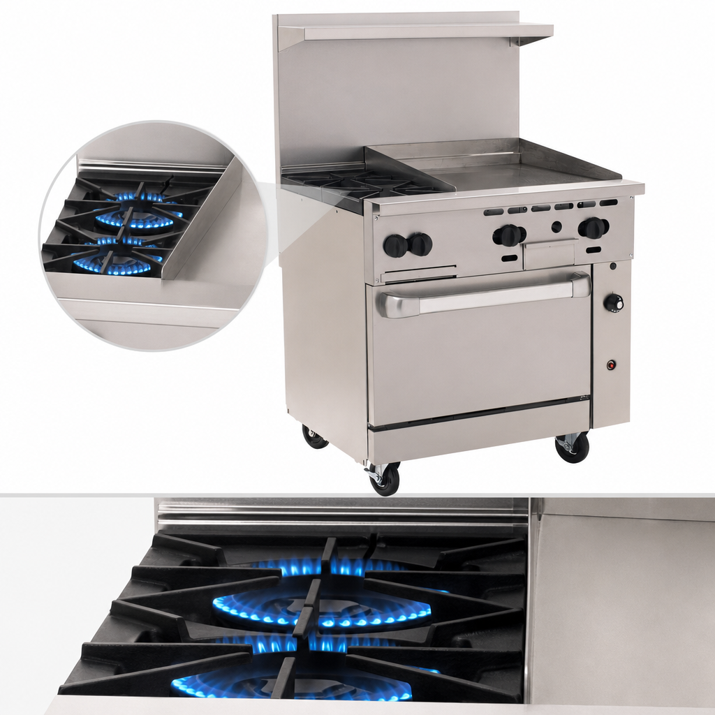 Two 30,000 BTU Burners