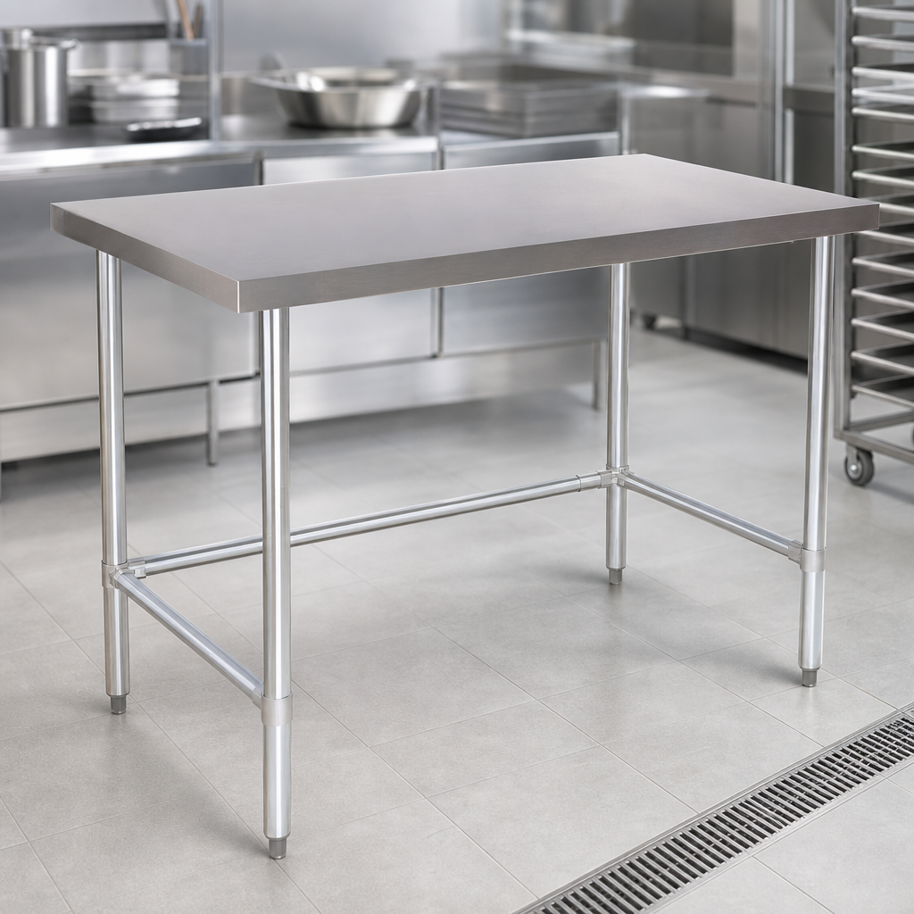 Flat Stainless Steel Top