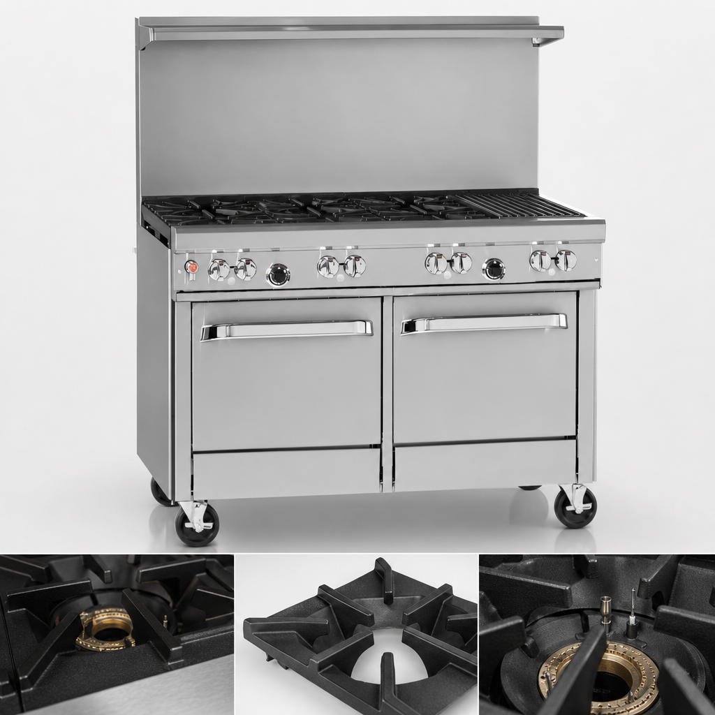 Four Open Burners