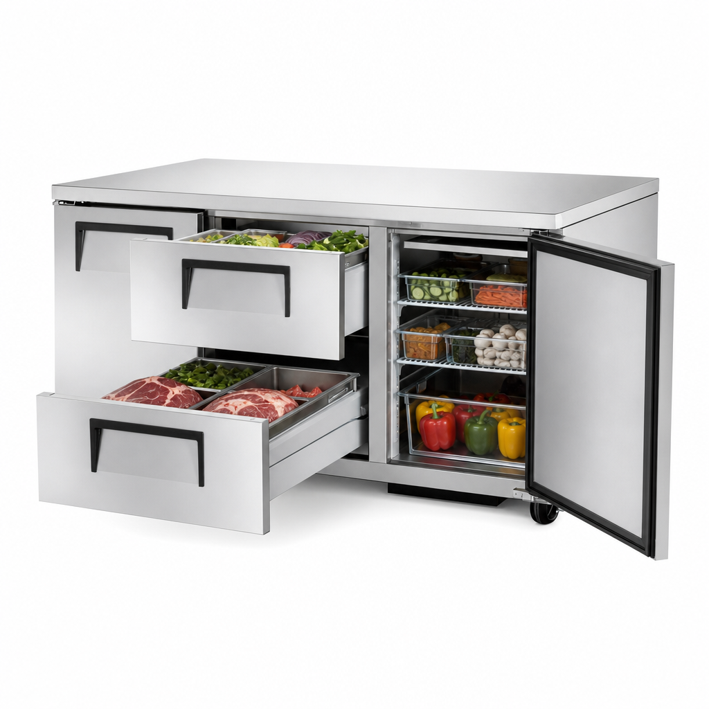 Mixed Door and Drawer Storage