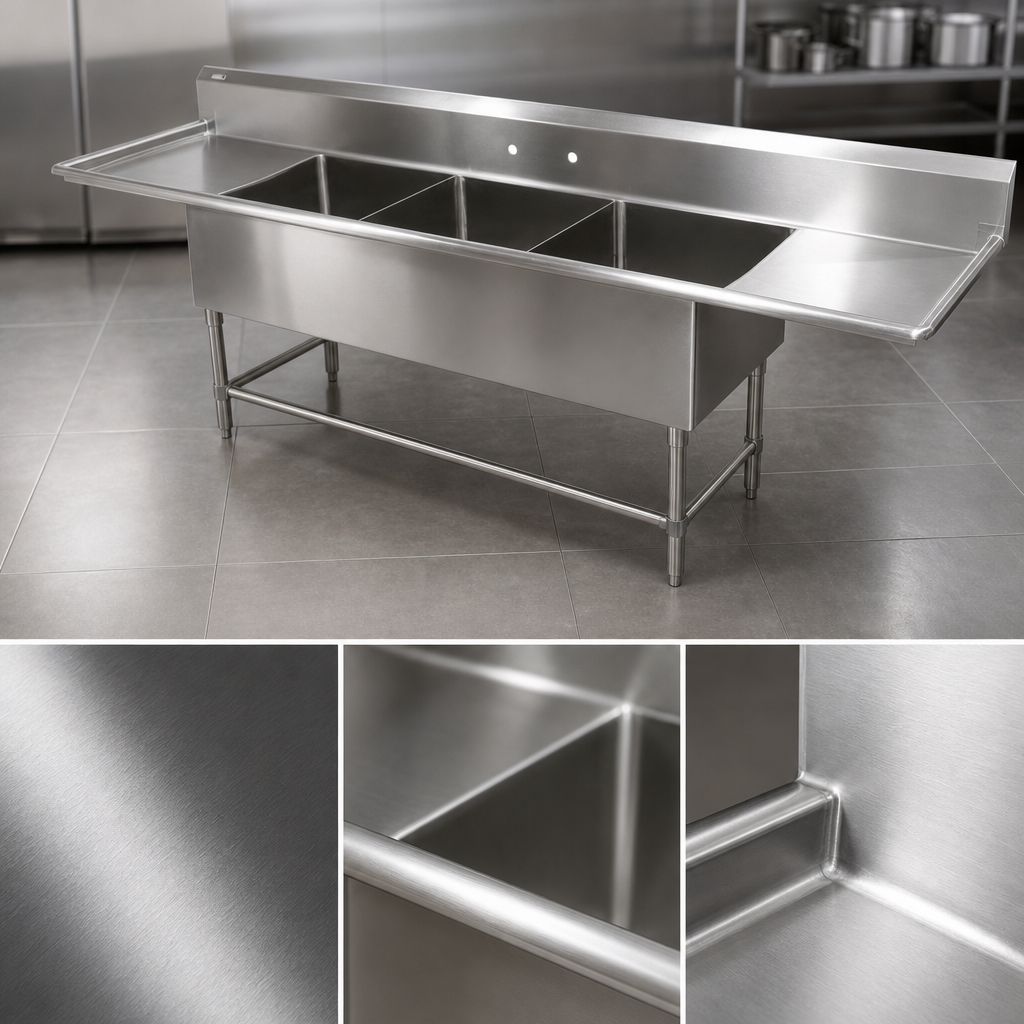 14-Gauge Stainless Steel Construction
