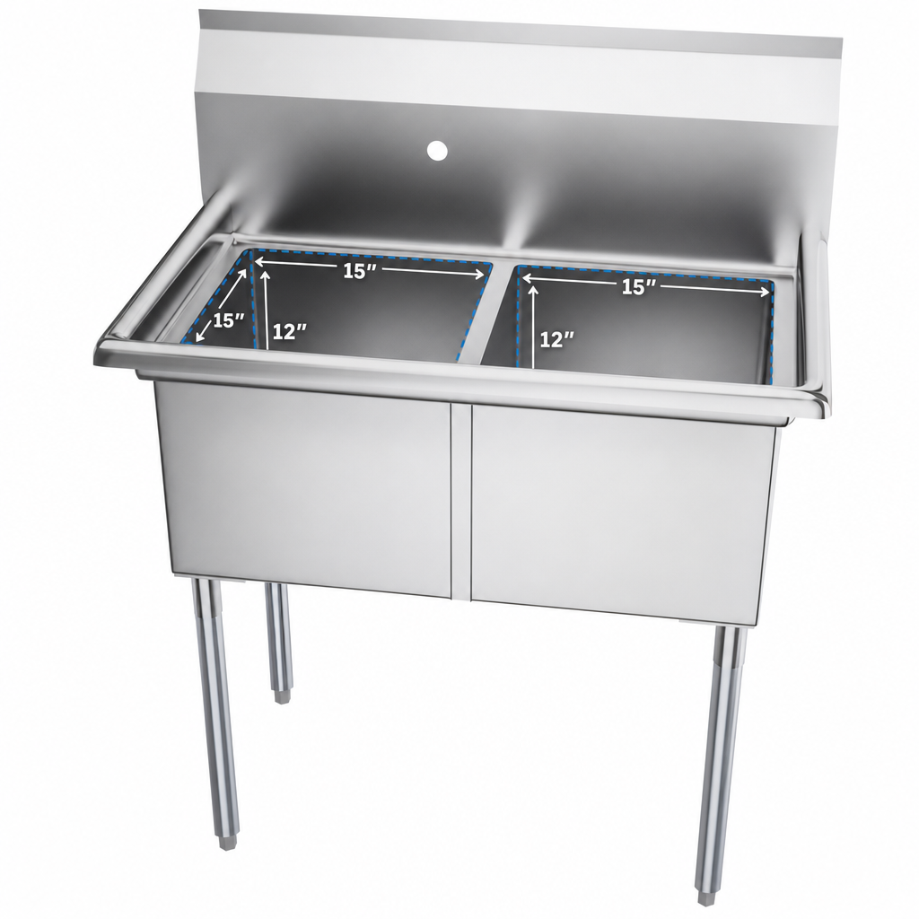 Two 15 x 15 x 12-Inch Compartments