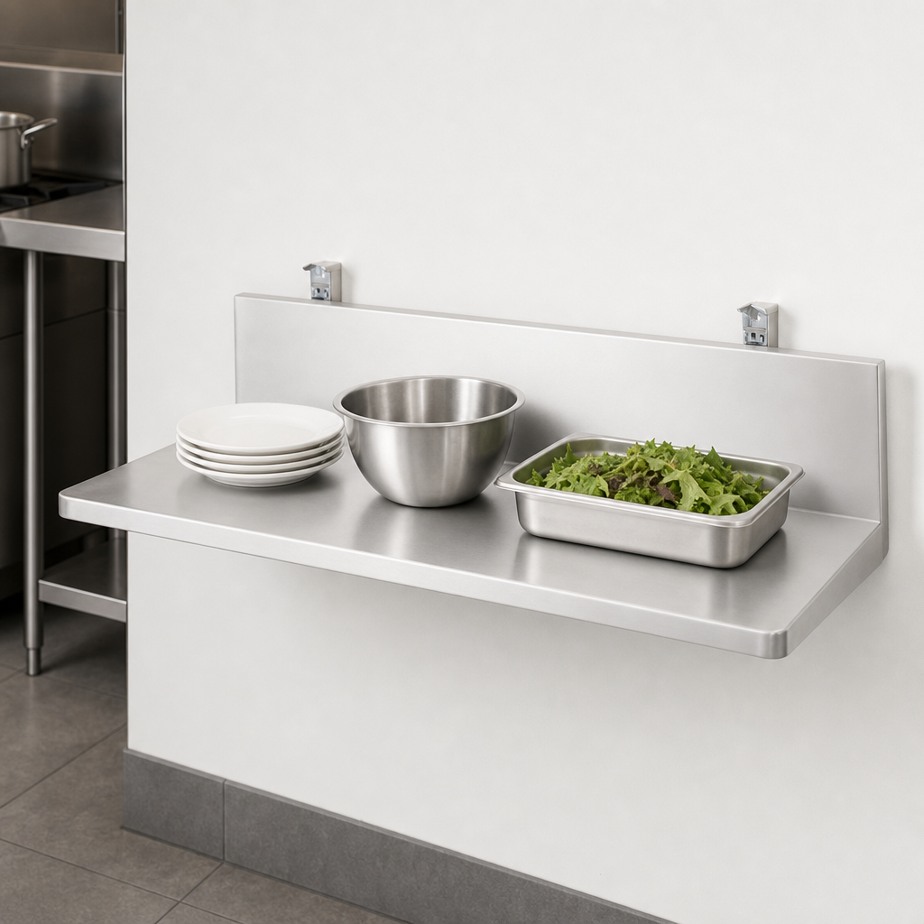 Wall-Mounted Drop Shelf