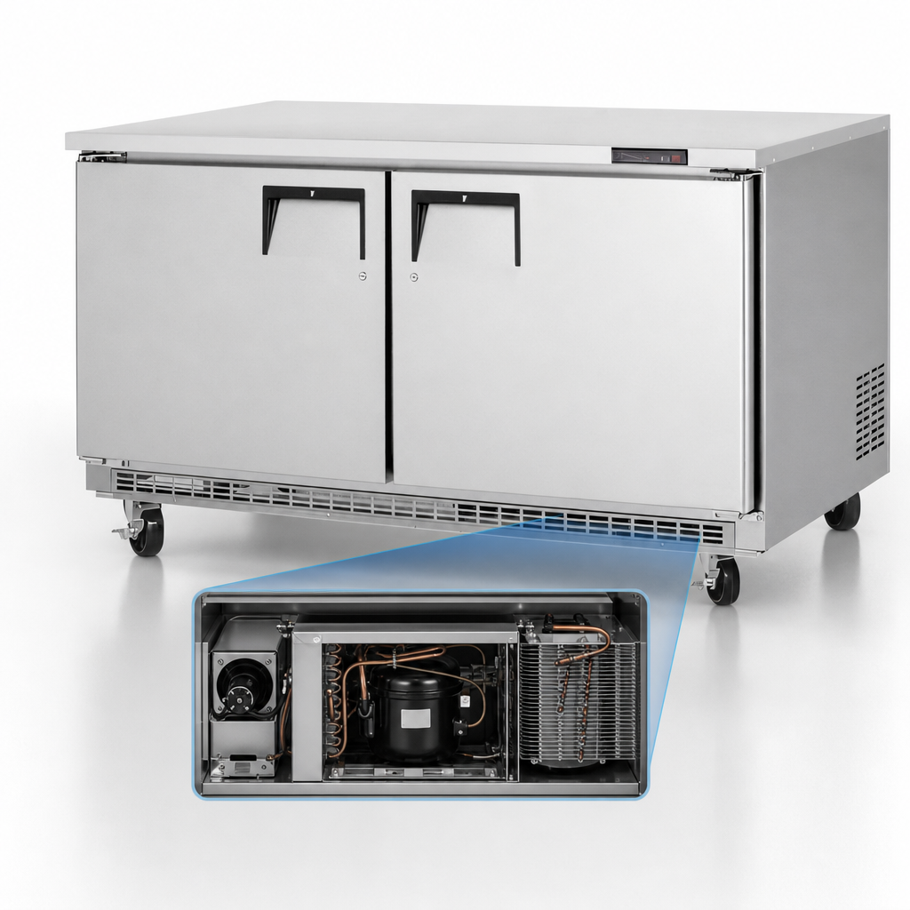 Self-Contained Bottom-Mounted Refrigeration