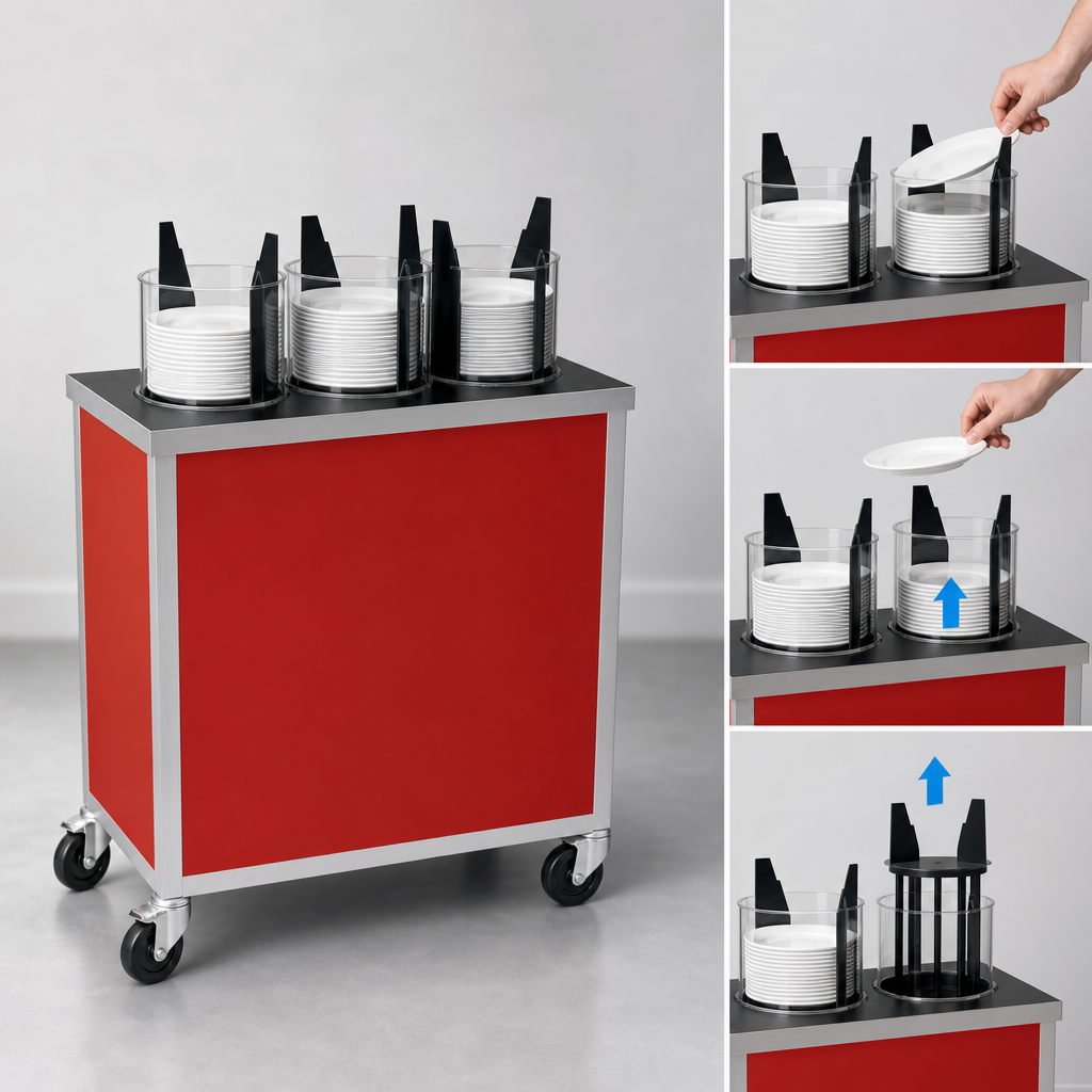 Self-Elevating Dispensing Tubes